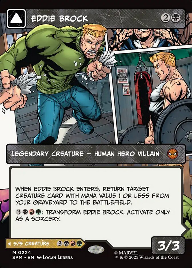 Eddie Brock // Venom, Lethal Protector – Mythic Magic: The Gathering card from Marvel's Spider-Man (#224)