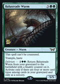 Balustrade Wurm – Rare Magic: The Gathering card from Duskmourn: House of Horror Promos (#168s)