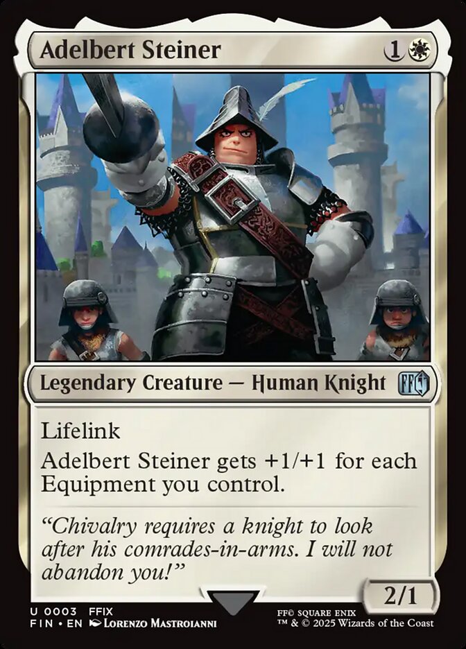 Adelbert Steiner – Uncommon Magic: The Gathering card from Final Fantasy (#3)