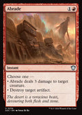Abrade – Uncommon Magic: The Gathering card from Secrets of Strixhaven Commander (#234)