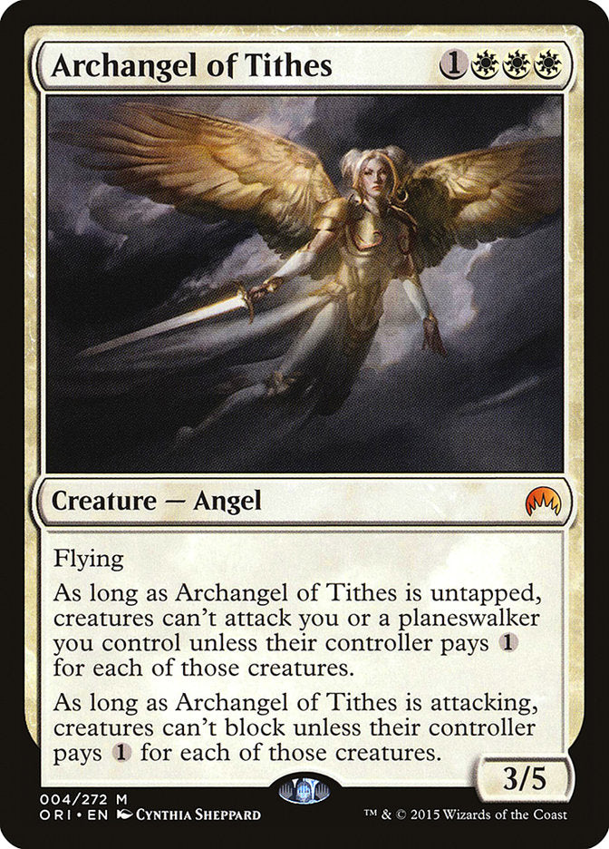 Archangel of Tithes – Mythic Magic: The Gathering card from Magic Origins (#4)
