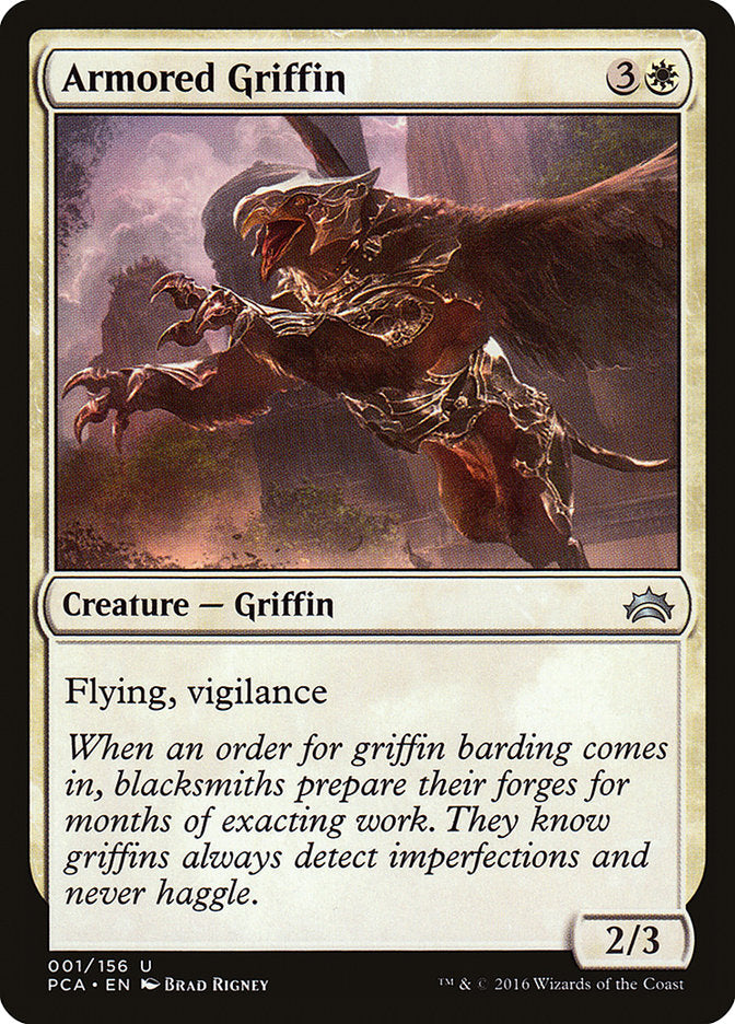 Armored Griffin – Uncommon Magic: The Gathering card from Planechase Anthology (#1)