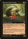 Barbed-Back Wurm – Uncommon Magic: The Gathering card from Mirage (#105)