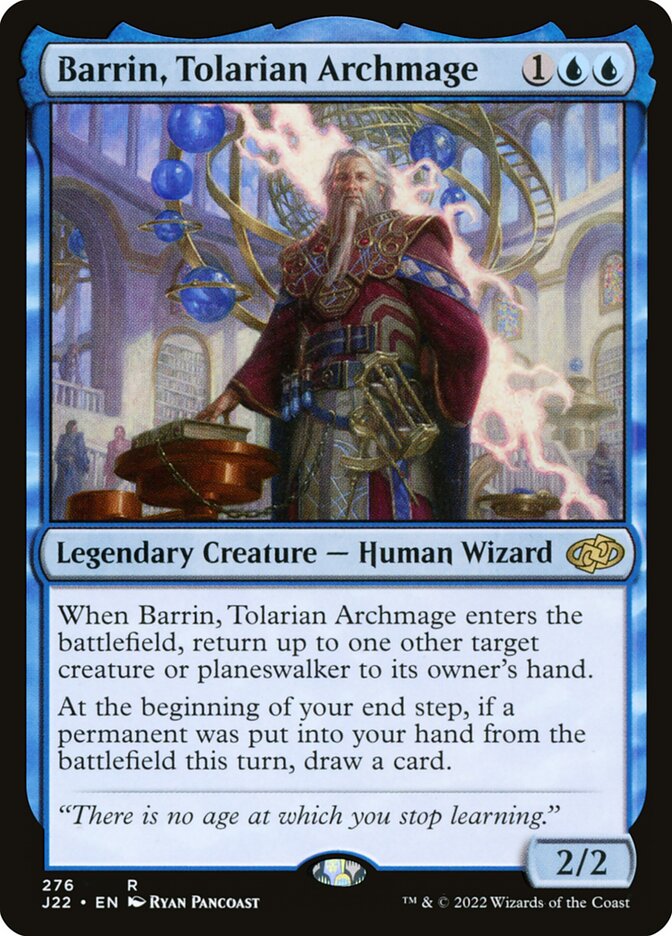 Barrin, Tolarian Archmage – Rare Magic: The Gathering card from Jumpstart 2022 (#276)