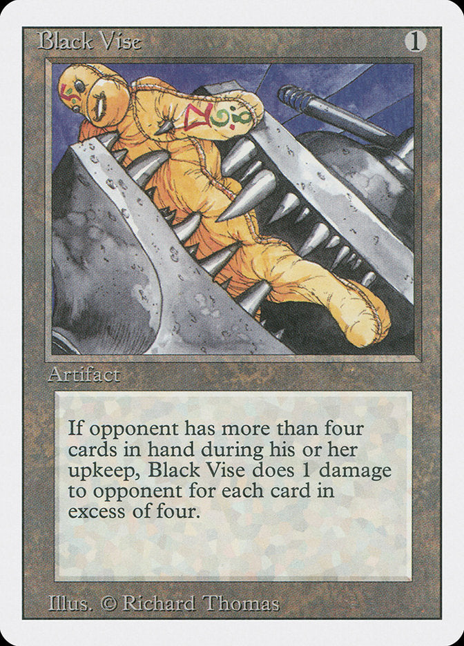 Black Vise – Uncommon Magic: The Gathering card from Revised Edition (#236)