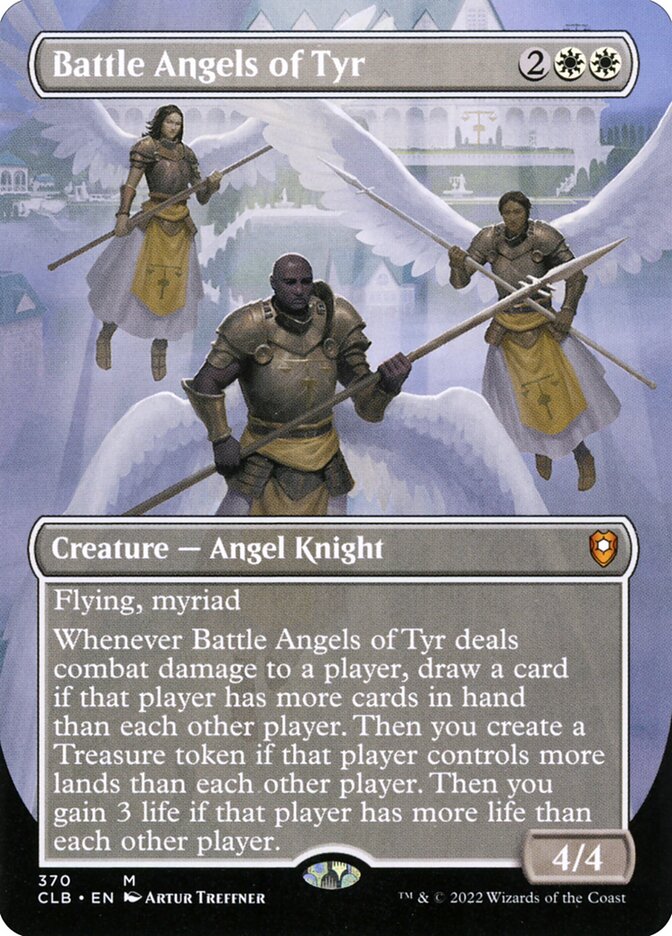 Battle Angels of Tyr – Mythic Magic: The Gathering card from Commander Legends: Battle for Baldur's Gate (#370)