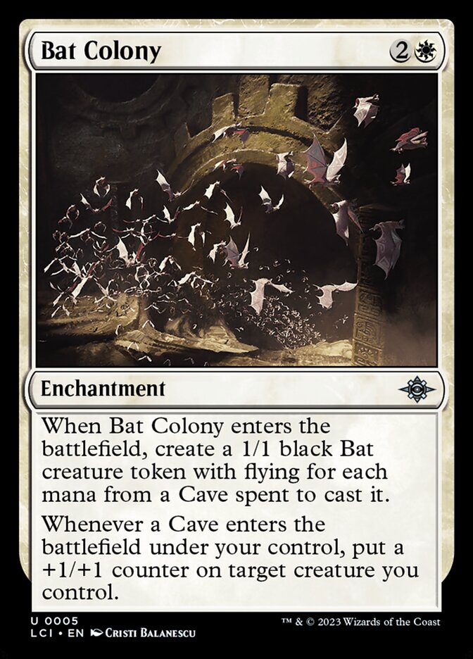 Bat Colony – Uncommon Magic: The Gathering card from The Lost Caverns of Ixalan (#5)