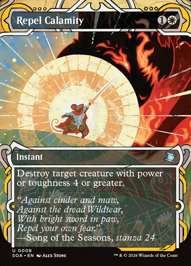 Repel Calamity – Uncommon Magic: The Gathering card from Secrets of Strixhaven Mystical Archive (#8)