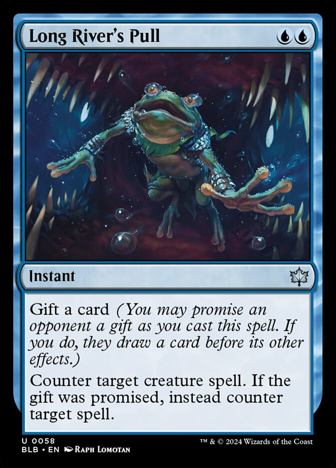 Long River's Pull – Uncommon Magic: The Gathering card from Bloomburrow (#58)