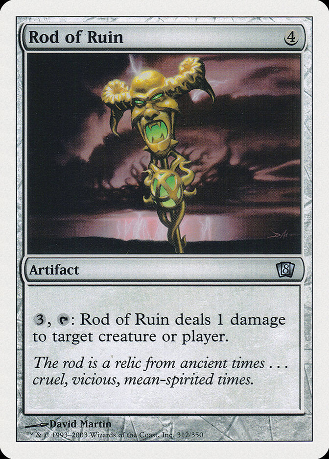 Rod of Ruin – Uncommon Magic: The Gathering card from Eighth Edition (#312)