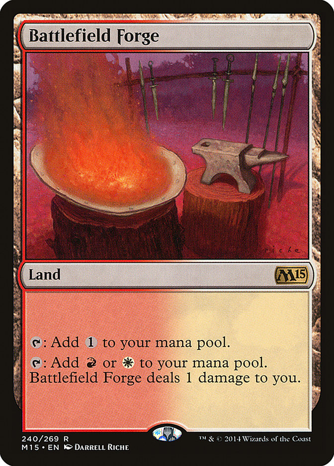 Battlefield Forge – Rare Magic: The Gathering card from Magic 2015 (#240)