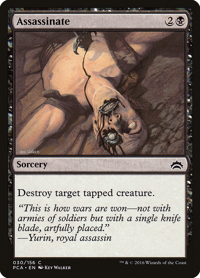 Assassinate – Common Magic: The Gathering card from Planechase Anthology (#30)