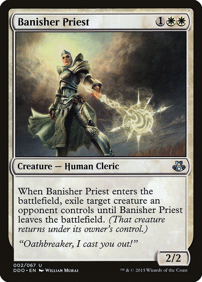 Banisher Priest – Uncommon Magic: The Gathering card from Duel Decks: Elspeth vs. Kiora (#2)