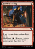 Faithless Looting – Common Magic: The Gathering card from Outlaws of Thunder Junction Commander (#165)
