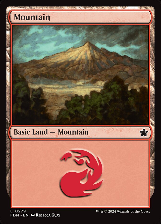 Mountain – Common Magic: The Gathering card from Foundations (#279)