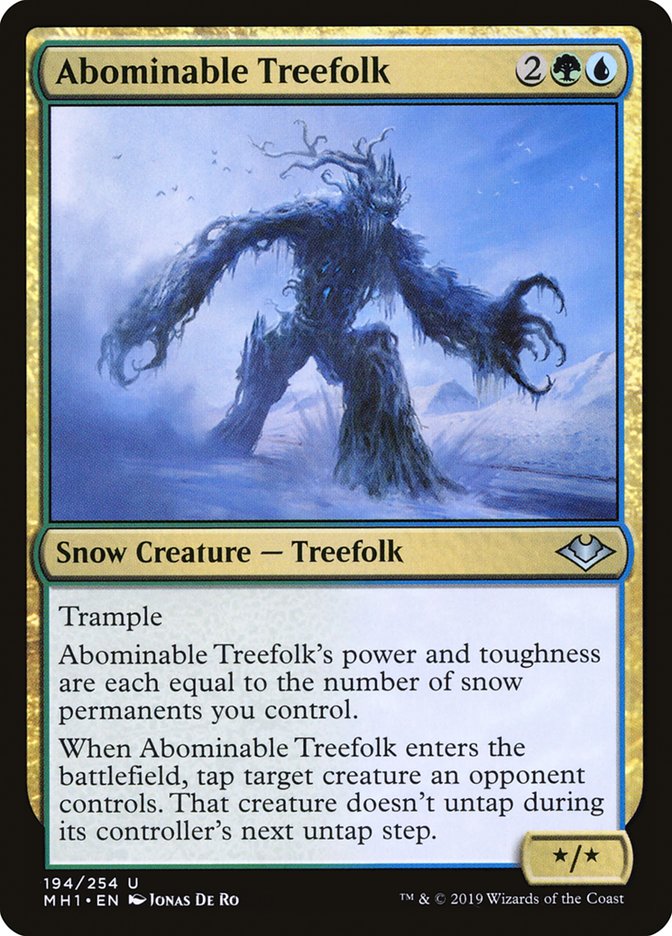 Abominable Treefolk – Uncommon Magic: The Gathering card from Modern Horizons (#194)