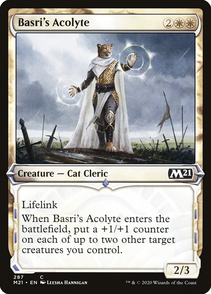 Basri's Acolyte – Common Magic: The Gathering card from Core Set 2021 (#287)