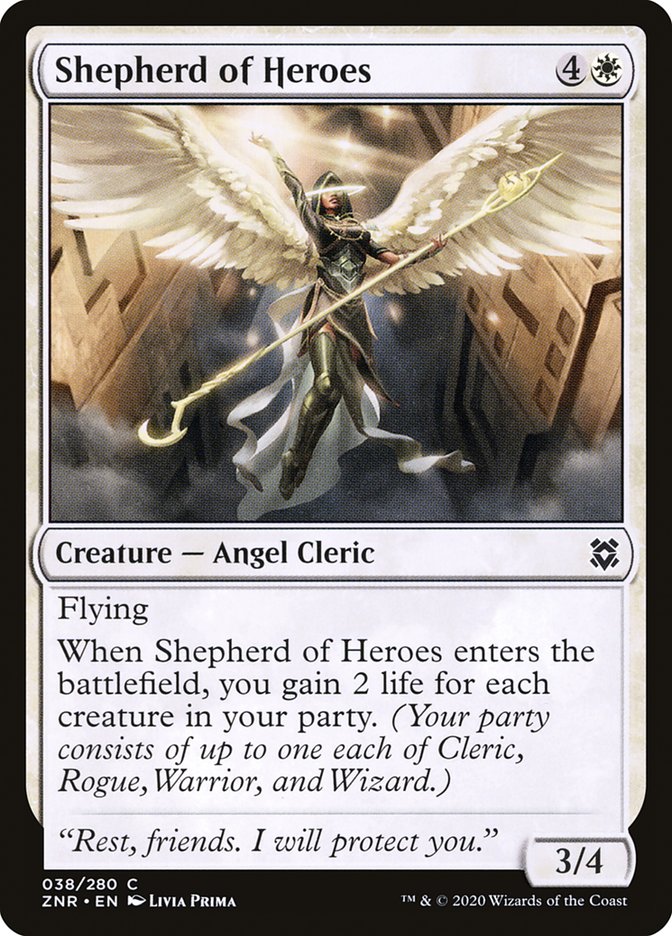 Shepherd of Heroes – Common Magic: The Gathering card from Zendikar Rising (#38)
