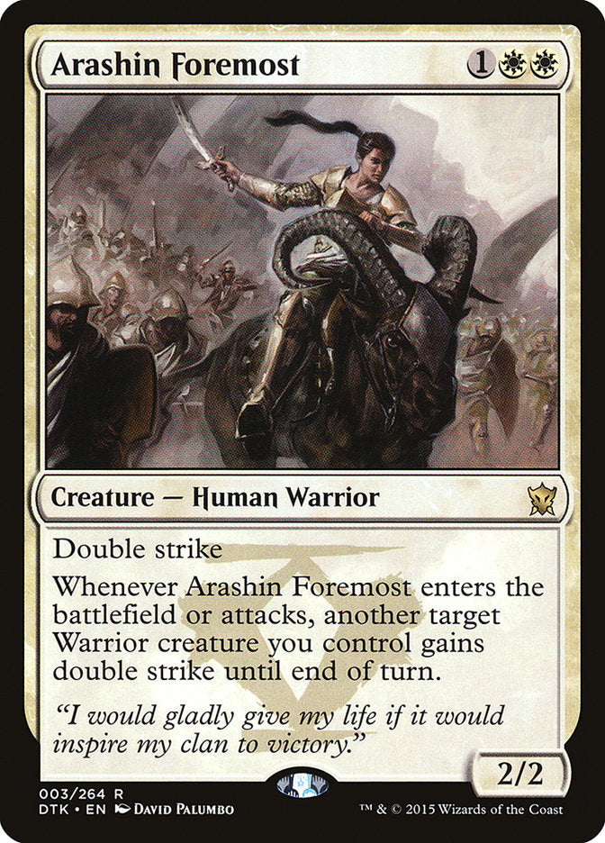Arashin Foremost – Rare Magic: The Gathering card from Dragons of Tarkir (#3)