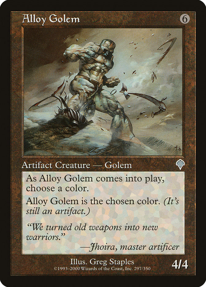 Alloy Golem – Uncommon Magic: The Gathering card from Invasion (#297)