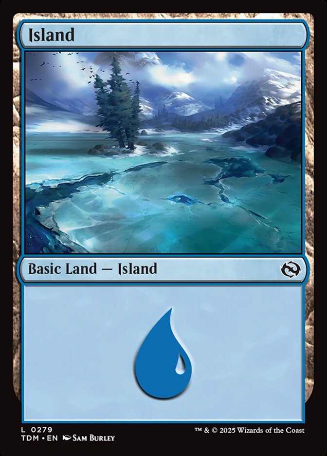 Island – Common Magic: The Gathering card from Tarkir: Dragonstorm (#279)