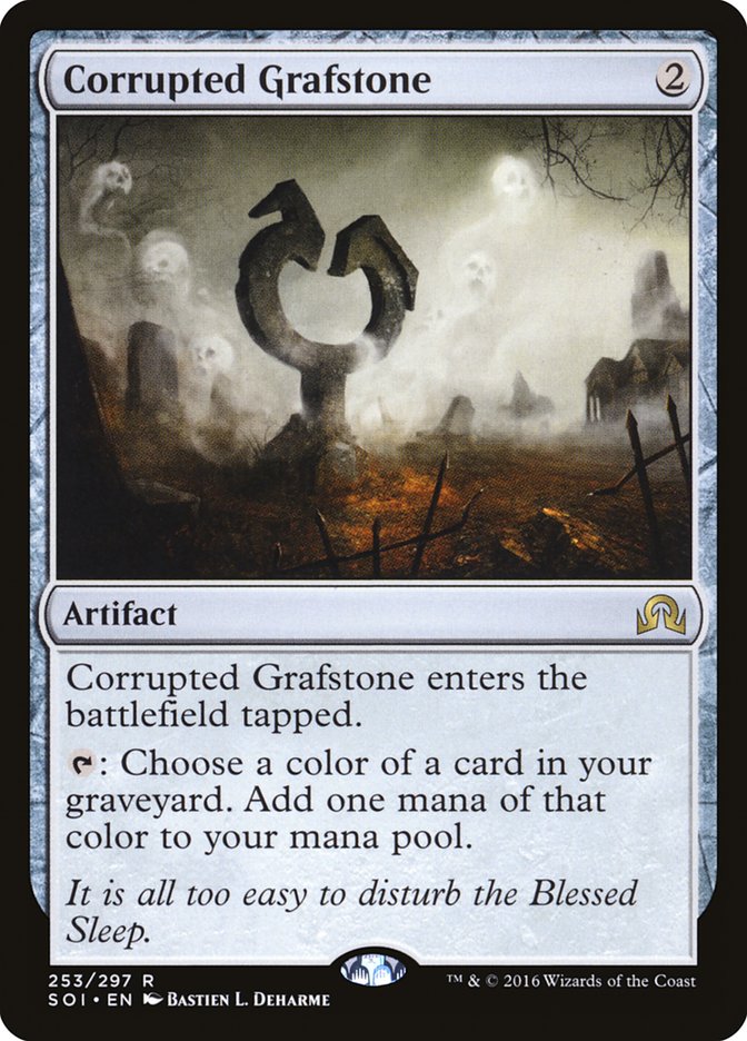 Corrupted Grafstone – Rare Magic: The Gathering card from Shadows over Innistrad (#253)