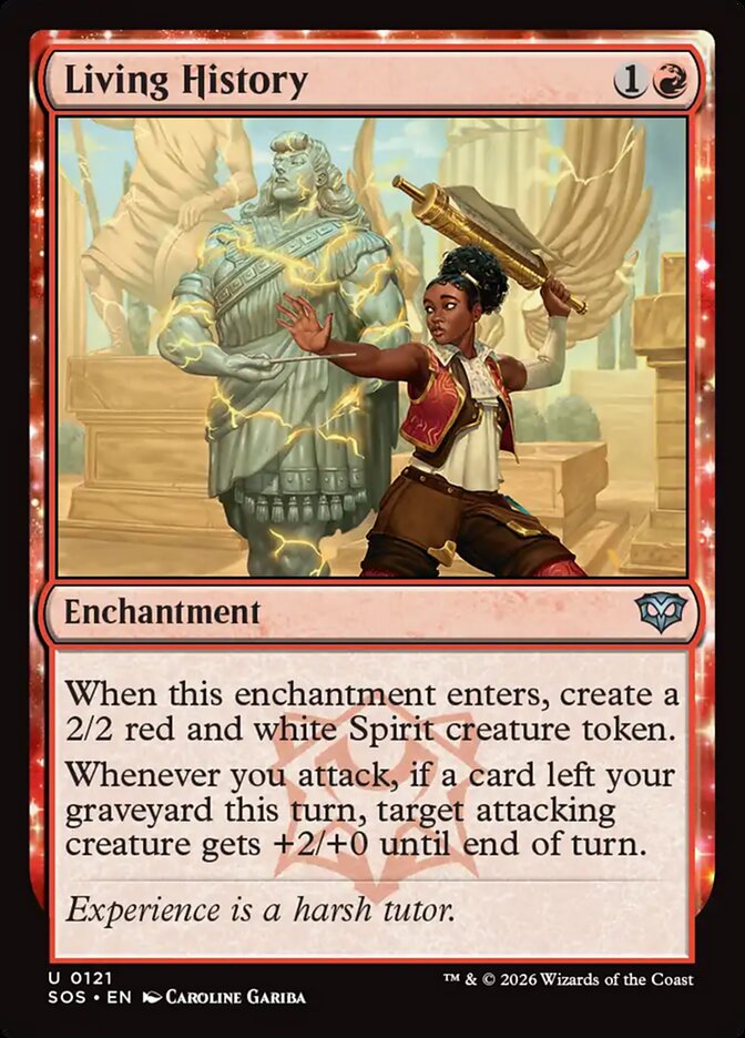 Living History – Uncommon Magic: The Gathering card from Secrets of Strixhaven (#121)