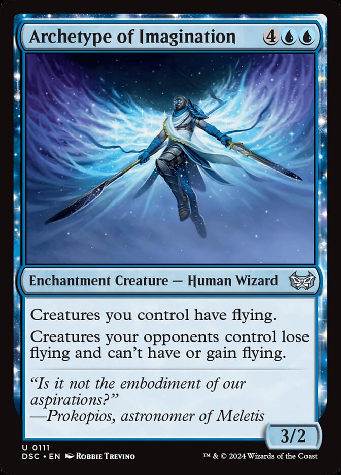 Archetype of Imagination – Uncommon Magic: The Gathering card from Duskmourn: House of Horror Commander (#111)