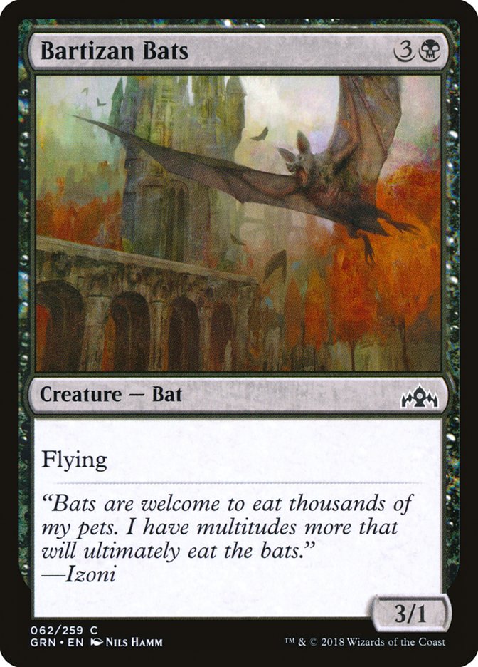 Bartizan Bats – Common Magic: The Gathering card from Guilds of Ravnica (#62)