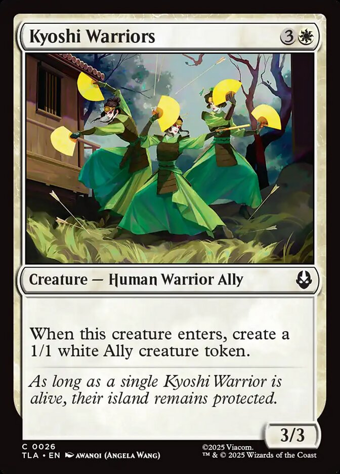 Kyoshi Warriors – Common Magic: The Gathering card from Avatar: The Last Airbender (#26)
