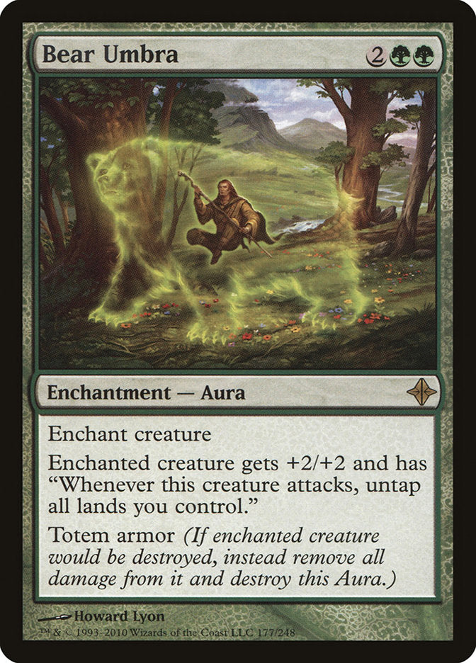 Bear Umbra – Rare Magic: The Gathering card from Rise of the Eldrazi (#177)