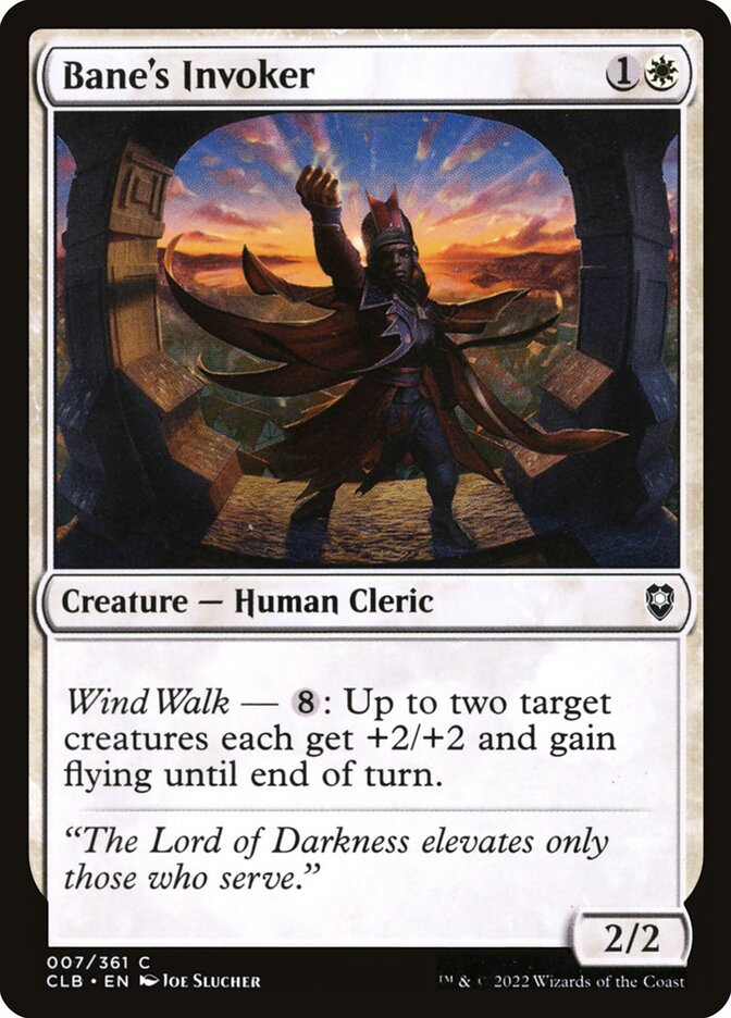 Bane's Invoker – Common Magic: The Gathering card from Commander Legends: Battle for Baldur's Gate (#7)