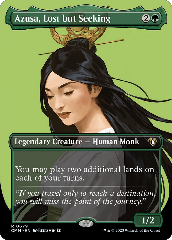 Azusa, Lost but Seeking – Rare Magic: The Gathering card from Commander Masters (#679)
