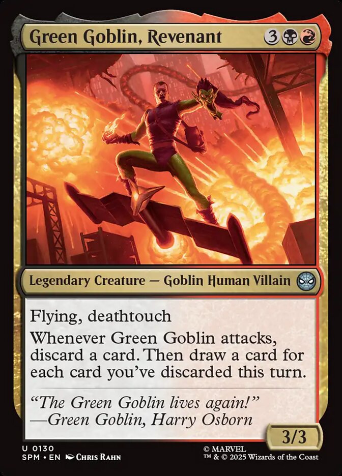 Green Goblin, Revenant – Uncommon Magic: The Gathering card from Marvel's Spider-Man (#130)