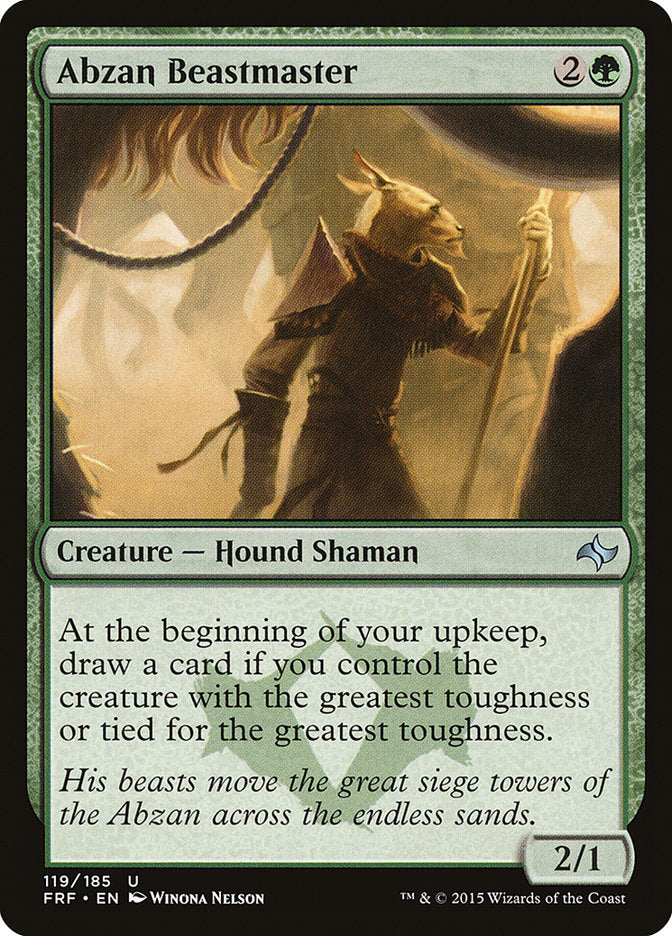 Abzan Beastmaster – Uncommon Magic: The Gathering card from Fate Reforged (#119)