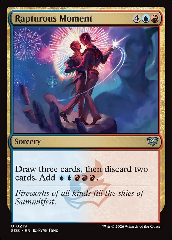 Rapturous Moment – Uncommon Magic: The Gathering card from Secrets of Strixhaven (#219)