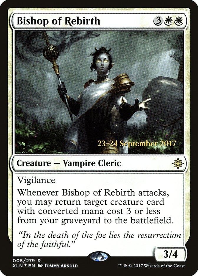 Bishop of Rebirth – Rare Magic: The Gathering card from Ixalan Promos (#5s)