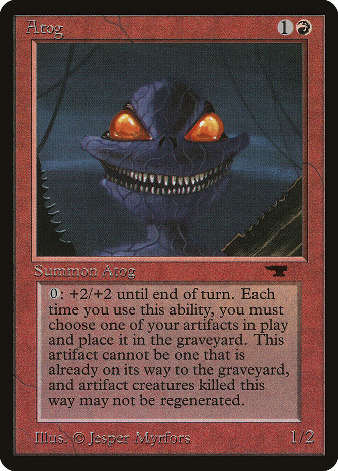 Atog – Common Magic: The Gathering card from Antiquities (#23)