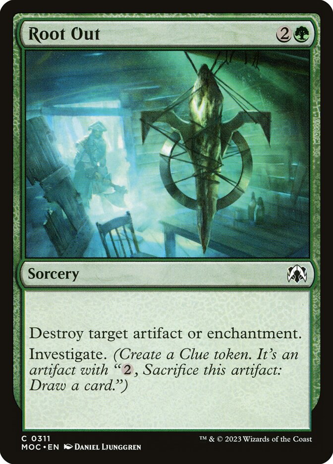 Root Out – Common Magic: The Gathering card from March of the Machine Commander (#311)