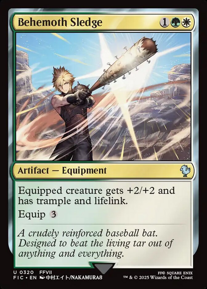 Behemoth Sledge – Uncommon Magic: The Gathering card from Final Fantasy Commander (#320)