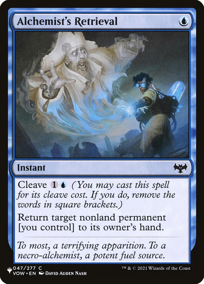 Alchemist's Retrieval – Common Magic: The Gathering card from The List (#VOW-47)
