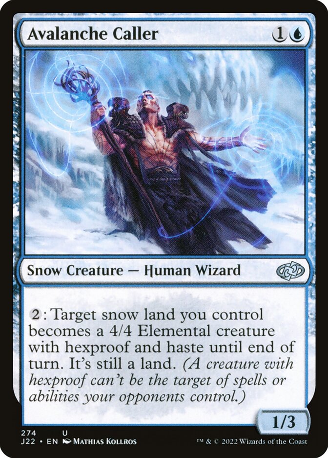 Avalanche Caller – Uncommon Magic: The Gathering card from Jumpstart 2022 (#274)