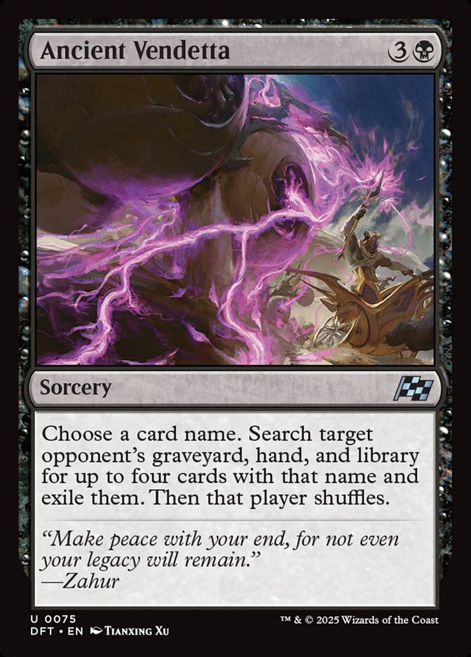 Ancient Vendetta – Uncommon Magic: The Gathering card from Aetherdrift (#75)