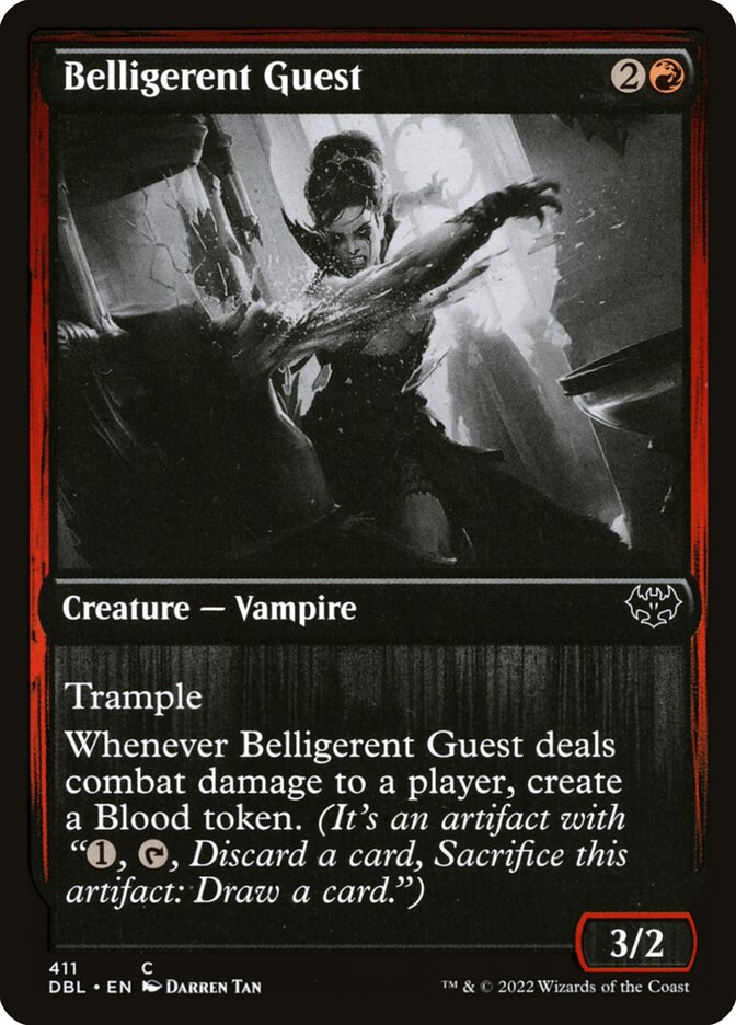Belligerent Guest – Common Magic: The Gathering card from Innistrad: Double Feature (#411)