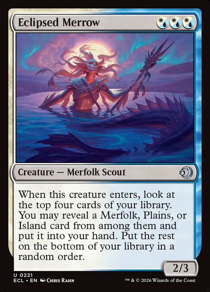 Eclipsed Merrow – Uncommon Magic: The Gathering card from Lorwyn Eclipsed (#221)