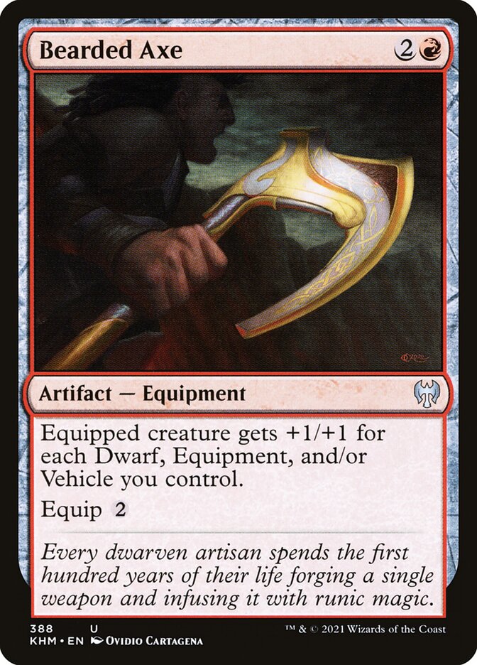 Bearded Axe – Uncommon Magic: The Gathering card from Kaldheim (#388)