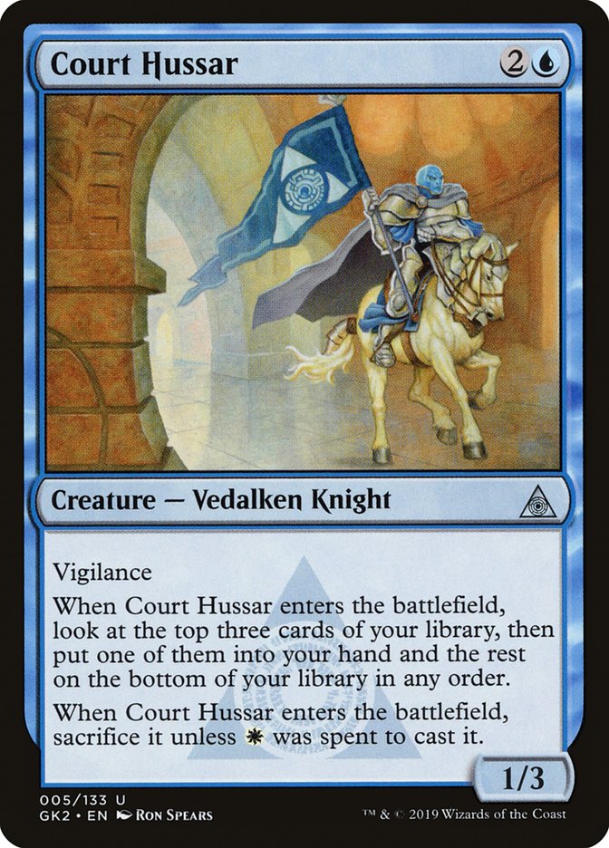 Court Hussar – Uncommon Magic: The Gathering card from RNA Guild Kit (#5)