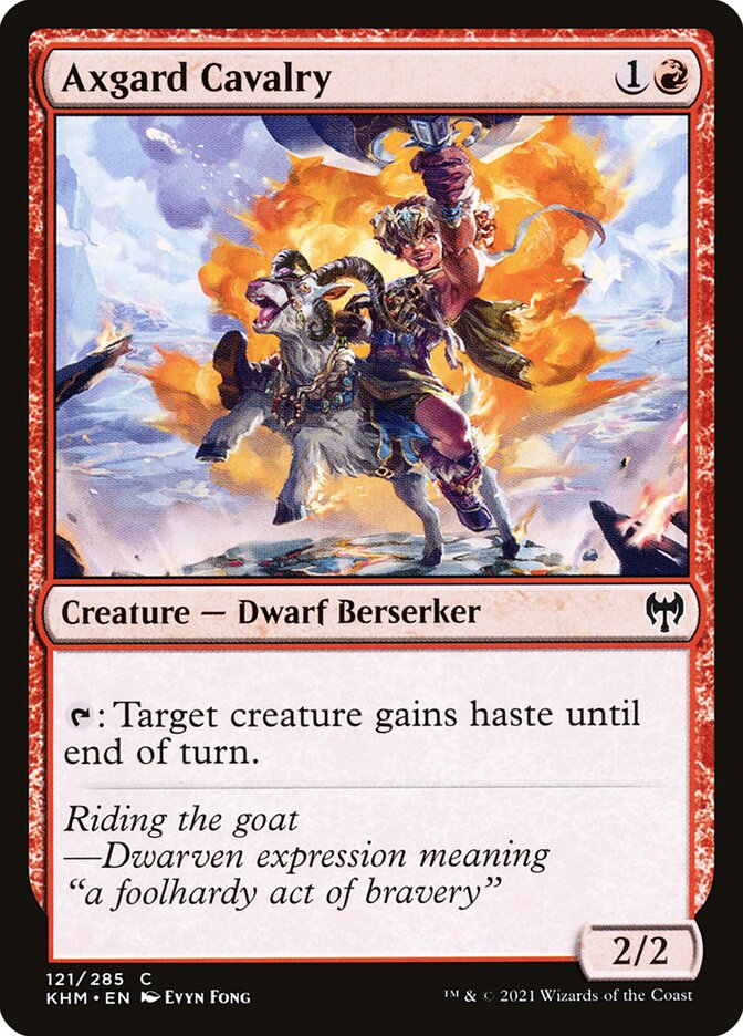 Axgard Cavalry – Common Magic: The Gathering card from Kaldheim (#121)