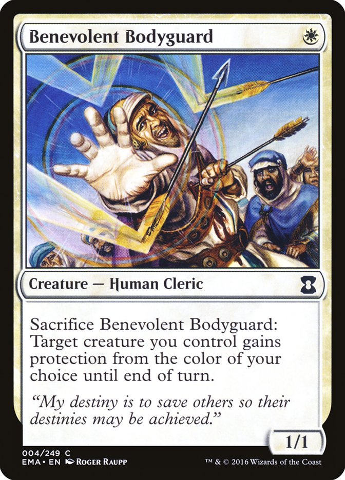 Benevolent Bodyguard – Common Magic: The Gathering card from Eternal Masters (#4)