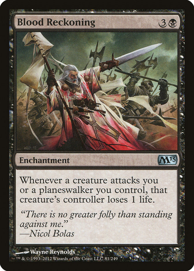 Blood Reckoning – Uncommon Magic: The Gathering card from Magic 2013 (#81)